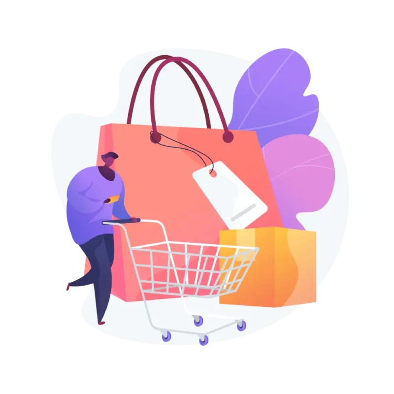 طرح گرافیکی سبد خرید خالی